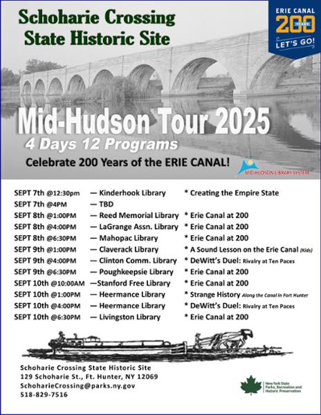 Erie Canal Mid-Hudson Tour